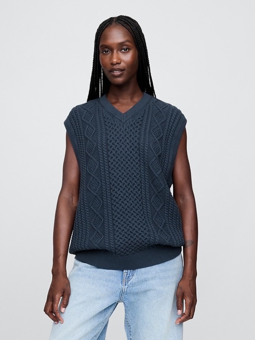 NWT Gap × Malbon Cable-Knit Sweater Vest